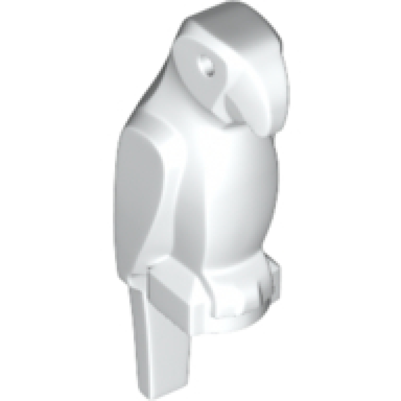 Papegaai met grote snavel White